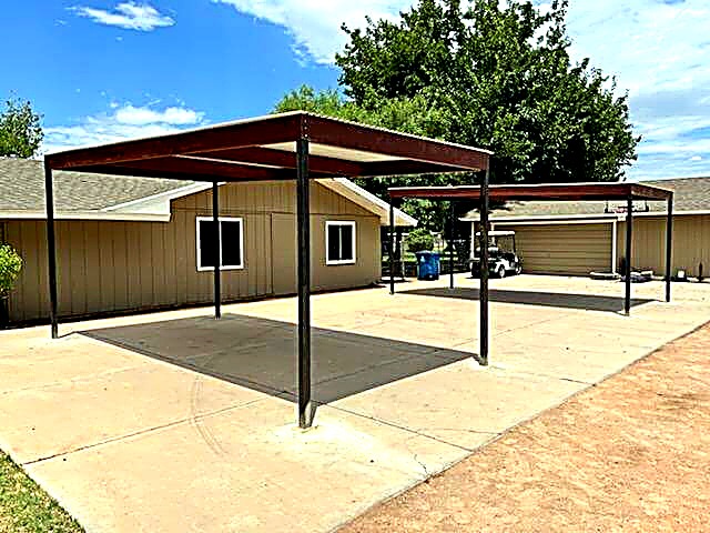 Steel carport with clean lines in Scottsdale Arizona